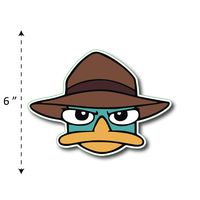 (TK-175) Phineas and Ferb | PerryA - Waterproof Vinyl Sticker for Laptops Tablets Cars Motocycles Bicycle Skateboard Luggage Or Any Flat Surface (6")