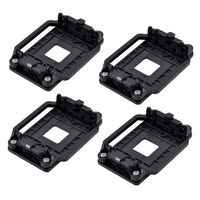 uxcell Plastic AMD CPU Fan Heatsink Bracket Base Socket 4pcs Black for AM2 AM3 AM2 AM3