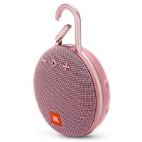 JBL Clip 3 Portable Bluetooth Waterproof Speaker (Factory Certified Refurbished, Pink)