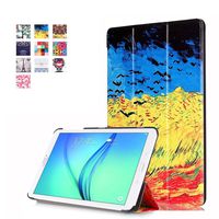 Samsung Tab E 8.0 Tablet Case,8 inch Tablet Case,Samsung T375 Flip Case,Tab E 8.0 T377 Tablet Cover,PU Leather Outer Cover Case with Kickstand for Galaxy Tab E 8-inch Cover-Wheat Fields