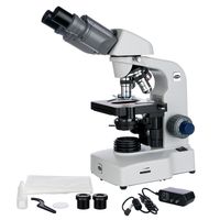AmScope B450C 40X-2500X LED Siedentopf Binocular Compound Microscope w/ 3D Mechanical Stage