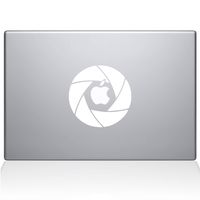 The Decal Guru 2056-MAC-13P-W Camera Shutter Decal Vinyl Sticker, White, 13\" MacBook Pro (2015 & Older)