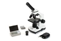 Celestron CM800 Compound Microscope w/40x - 800x Power, 3AA Batteries, 10 Prepared Slides,10x and 20x eyepieces, AC Adapter