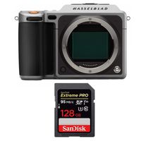 Hasselblad X1D-50c 50mp Medium Format Mirrorless Digital Camera (Body Only) & 128GB SD Card