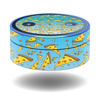 MightySkins Skin Compatible with Amazon Echo Dot - Raining Pizza | Protective, Durable, and Unique Vinyl Decal Wrap Cover | Easy to Apply, Remove, and Change Styles | Made in The USA