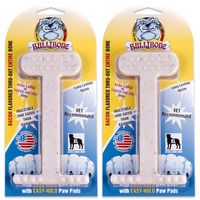 Bullibone Nylon Dog Chew Toy XL Nylon Bone - Improves Dental Hygiene, Easy to Grip Bottom, and Permeated with Flavor
