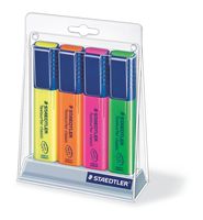 Staedtler Textsurfer Classic Highlighter 4 Color Set of Rainbow Colors, 364SC4