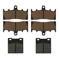 AHL Front & Rear Brake Pads Set for Suzuki GSX1300 R Hayabusa 1999-2007 (Semi-metallic)