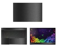 decalrus - Protective Decal for Razer Blade 15 RZ09 (Released 2015) (15.6" Screen) Laptop Dark Grey Texture Brushed Aluminum Skin case Cover wrap BArazerBlade15Dark Grey