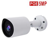 (Hikvision Compatible) ONVIF 5MP PoE IP Bullet Camera, 2.8mm Wide Angle,Vonnision Outdoor IP66 Water-Proof Infrared Security CCTV Camera, 68ft Night Vision, RCA Audio in, Motion Detection