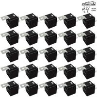25 Pack 40/30 AMP 5 Pin SPDT 12 V DC Bosch Style Relay Switch for Electrical Automotive Truck Marine Boat (No Relay Socket and Wiring Harness)