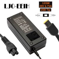 135W 20V 6.75A AC Power Adapter Laptop Charger for Lenovo IdeaPad Y40-70 Y50-70 Y50-70AM-IFI Y70-70 Y700 Z710 ADL135NDC3A, ADL135NLC3A 36200605 45N0361 45N0501 4X20E50558,4X20E50570 USB tip Supply Cor