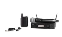 Shure GLXD124R/85-Z2 Rechargeable Combo Wireless System with SM58 Handheld and WL185 Lavalier Microphones, Half Rack
