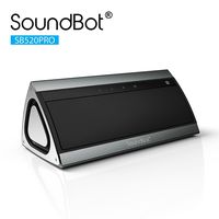 SoundBot SB521 HD 3D Bluetooth 4.0 Wireless Speaker for 15Hrs Music Streaming & Hands-Free Calling w/ Passive sub woofers,5W + 5W 50mm Driver Speakerphone, Built-in Mic, 3.5mm Audio Port, Battery