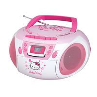 Hello Kitty KT2028A Stereo CD Boombox with Cassette Player/Recorder and AM/FM Radio Consumer electronic