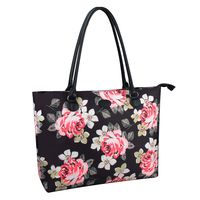 USB Laptop Tote Bag,Chomeiu Woman 15.6 inch Laptop Organizer Bag Teacher Work Purse (flower)