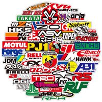Auto Racing Brand Logo Stickers[100PCS], Waterproof Vinyl Sticker for Laptop Bumper RAC Car Truck Motorcycles Refitted Vehicle Automobile Enthusiast Club Bike Water Bottles Storage Tool Box Trunk