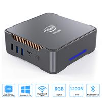 Mini PC, Intel Celeron J3455 Processor(up to 2.3GHz) Windows 10 Pro(64-bit) Mini Desktop Computer with HDMI/VGA Port,6GB DDR3/120GB SSD,Gigabit Ethernet,Dual Band Wi-Fi,Bluetooth 4.2,4K HD