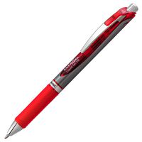 Pentel EnerGel RTX Retractable Liquid Gel Pen, Bold Line, Metal Tip, Red Ink, Box of 12 (BL80-B)