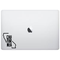 MacBook Sticker Decal - #2 California State - Matte Black Cycle Run Skins Stickers
