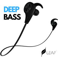 Leaf Ear Wireless Bluetooth Headphones | Sports Headset for Running and Gym | Sweatproof Jogger Earphones with Mic | | Wireless Workout Earbuds with Passive Noise Cancellation and HD Stereo Sound