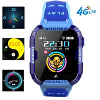 PTHTECHUS 4G Kids Smart Watch Phone - WiFi GPS Tracker Boys Girls Waterproof Smartwatch Touch Screen Watch with Call Voice Video Chat Pedometer Fitness Tracker Alarm Clock Camera Watch