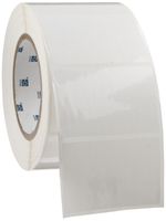 Brady THT-19-423-1 3" Width x 2" Height, B-423 Permanent Polyester, Gloss Finish White Thermal Transfer Printable Label (1000 per Roll)