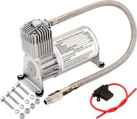 Vixen Horns Heavy Duty Onboard Air Compressor 150 PSI. Universal Replacement for Truck/Car Train Horn/Suspension/Ride/Bag kit/System. Fits All 12v Vehicles Like Semi/Pickup Trucks/Jeep VXC8701