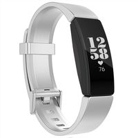 adepoy Compatible with Fitbit Inspire HR Bands for Women Men, Sports Soft Replacement Wristband for Fitbit Inspire/Inspire HR/Ace 2, Sliver, Small