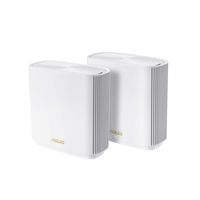 ASUS ZenWiFi AX Whole-Home Tri-Band Mesh WiFi 6 System (XT8) - 2 Pack, Coverage up to 5,500 sq.ft or 6+Rooms, 6.6Gbps, WiFi, 3 SSIDs, Life-time Free Network Security and Parental Controls, 2.5G Port