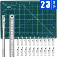 DIYSELF Exacto Knife Upgrade Cutting Mat Carving Craft Knife Hobby Knife Exacto Knife Kit