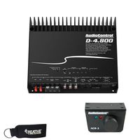 AudioControl D-4.800 High-Power 4 Channel DSP Matrix Amplifier with Accubass & ACR-3 Dash Remote