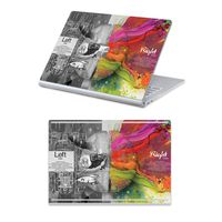 MasiBloom 2 in 1 Protector Sticker Decal Protective Laptop Cover Skin for 15" 15 inch Microsoft Surface Book 2 (2017 Released) (for 15" Surface Book 2, Brain/Mathematics)