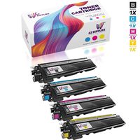 AZ Supplies Compatible Toner Cartridges Replacement for Brother TN210 for use in HL-3040CN, HL-3045CN, HL-3070CW, HL-3075CW, MFC-9010CN, MFC-9120CN, MFC-9125CN,MFC-9320CW,MFC-9325CW (B,C,Y,M, 4-Pack).