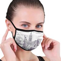 Ghhpws NYC Statue Of Liberty Freedom Women & Men Reusable Earloop Half Face Mouth Mask For Pollen Smog Dust