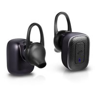 Bluetooth Headphones, Wireless Sport Earbuds in-Ear Earphones with Built-in Mic, 8 Hours Talking Time HD Microphone Bluetooth Headset One Piece- Black