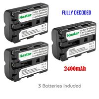 Kastar NP-FM500H Battery (3-Pack) for Sony DSLR-A100/A200/A300/A350/A450/A500/A550/A560/A580/A700/A850/A900 Alpha SLT A57 A58 A65 A65V A77 A77V A77 II A77M2 A99 A99V CLM-V55 Cameras