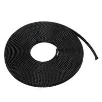 uxcell PET Expandable Braided Sleeving, 1/4-inch 13ft Braided Cable Sleeve, Black