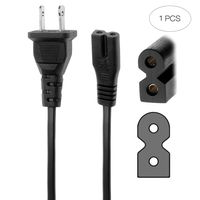 iafer Power Cable Charging for Old TV Blu-ray player Roku Sony VHS BoomBox Vizio Sharp Sanyo TV (IEC 60320,C7P)