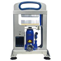 Dulytek DHP7 V3 Hydraulic Heat Press Machine, 7-Ton Pressing Force, Dual Heat 6" Plates, Touch-Screen Panel