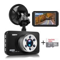 Senwow Car Dash Cam with 32GB Card, 1080P Full HD Dashboard Camera Recorder 3" LCD 140° Wide Angle On Dash Video Metal Shell Driving DVR with G-Sensor, Loop Recording, Night Vision, Parking Monitor