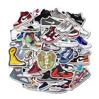 Laptop Stickers Fashion Brand Sneakers - Decals Sport Shoes Vinyl Water Bottle Car Waterproof Bumper Computer Phone Case Book Skateboard Luggage Motorcycle Bike Helmet Decor Graffiti Patches [No-Dupli