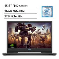 DELL G5 15.6 FHD Gaming Laptop, Intel Core i7-9750H Up to 4.5 GHz, NVIDIA GeForce GTX1650, 16GB Memory, 1TB PCIe SSD, HDMI, 802.11b/g/n, Bluetooth 4.2, Windows 10, White
