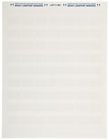 Brady LAT-17-361-1 1" Width x 1" Height, B-361B Self-Laminating Polyester, Matte Finish White/Translucent Laser Printable Label (Pack of 1000)