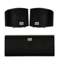 Acoustic Audio AA321B and AA35CB Indoor Speakers Home Theater 3 Speaker Set