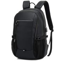 Travel Laptop Backpack, Large Capacity Anti-theft Business Backpack with USB Charging Port & Headphone Jack, PU leather Water Resistant Backpack for Men & Women, College Backpack Fits 15.6 inch Laptop