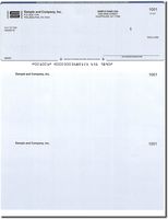 500 Computer Checks on Top - Printed - Compatible for QuickBooks - Blue Diamond