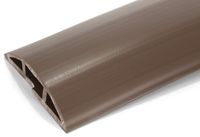 6.5 Feet Cable Protector + Cord Cover - Durable Brown PVC is Flexible, Odor Free, Easy to Unroll and Open - Conceal Wires at Home, Office, Warehouse, Workshop, Concerts