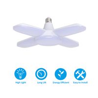 CESAILT LED deformable lamp, Garage Lights, Deformable Garage Ceiling Lighting 6000LM, 60W E26 Daylight Lamps with 4 Adjustable Panels for Garage, Warehouse, Workshop, Basement, auto Shops Etc.