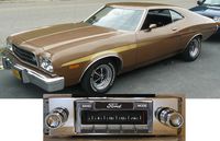 Custom Autosound Stereo Compatible 1970-1971 Ford Torino, USA-630 II High Power 300 watt AM FM Car Stereo/Radio with Auxiliary Input